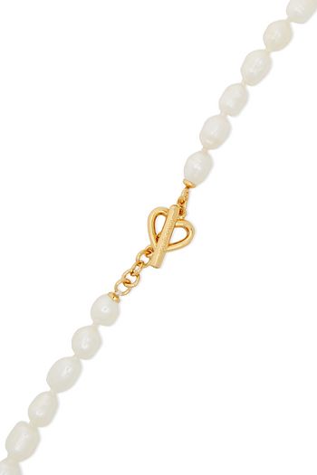 KATE SPADE NEW YORK Goldfarbene Kette mit Süßwasserperlen
