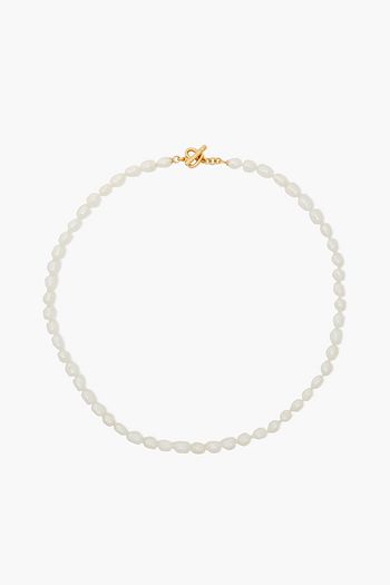 KATE SPADE NEW YORK Goldfarbene Kette mit Süßwasserperlen