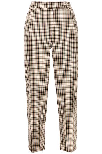 DAY BIRGER ET MIKKELSEN Cropped checked twill straight-leg pants