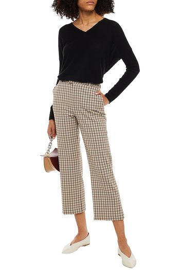 DAY BIRGER ET MIKKELSEN Cropped checked twill straight-leg pants