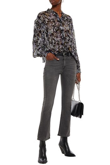 IRO High-rise kick-flare jeans