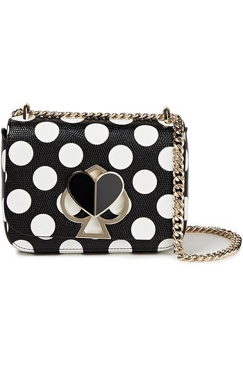 KATE SPADE NEW YORK Nicola polka-dot textured-leather shoulder bag