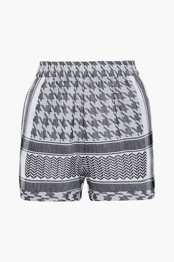 CECILIE COPENHAGEN Light cotton-jacquard shorts