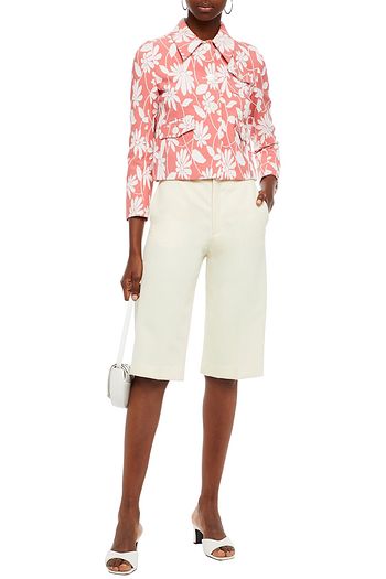 MIU MIU Floral-print cloqué jacket
