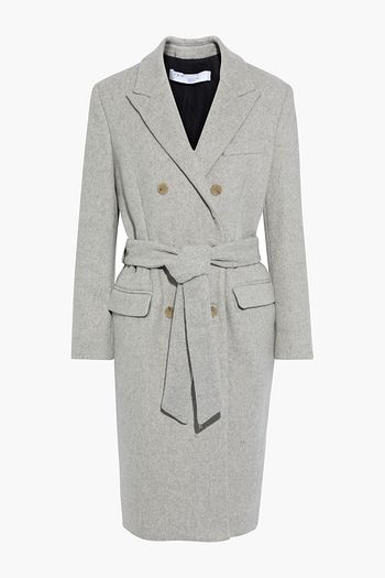 IRO Irois double-breasted belted wool-blend felt coat