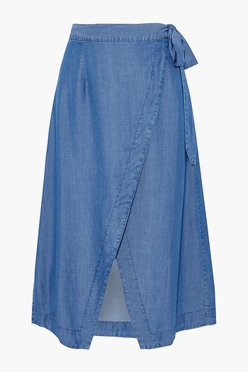 SEAFOLLY Inka Gypsy chambray midi wrap skirt