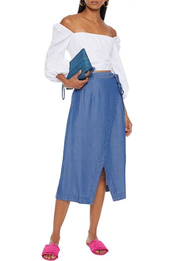 SEAFOLLY Inka Gypsy chambray midi wrap skirt