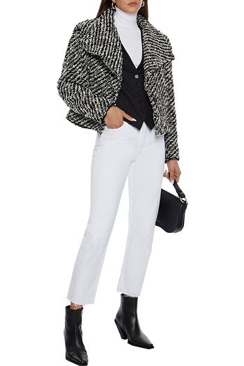 IRO Huddle cropped bouclé-tweed jacket