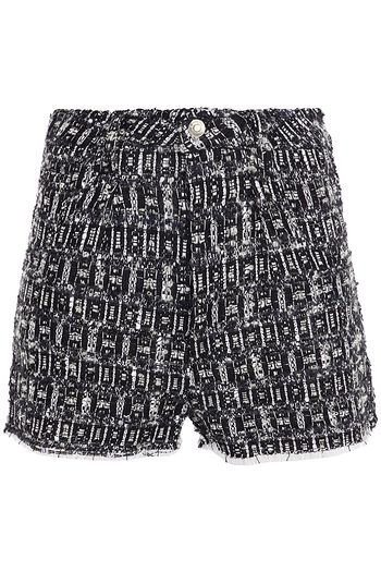 IRO Ardian frayed tweed shorts