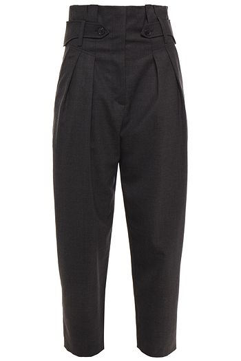 IRO Chiqui pleated wool-blend twill tapered pants