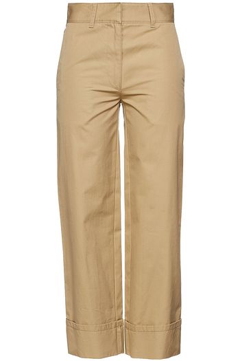 PRADA Cropped Hose mit geradem Bein aus Baumwolle