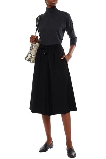 GENTRYPORTOFINO Gathered wool culottes
