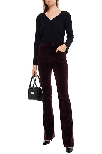 PRADA Bootcut-Hose aus Samt aus Stretch-Baumwolle