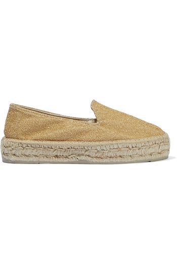 MANEBÍ Miami Lurex platform espadrilles