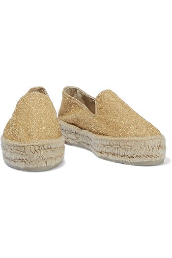 MANEBÍ Miami Lurex platform espadrilles