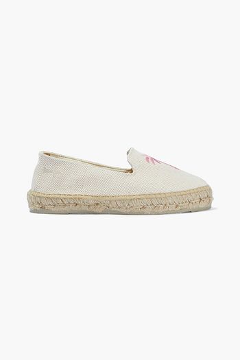 MANEBÍ Palm Springs embroidered canvas espadrilles