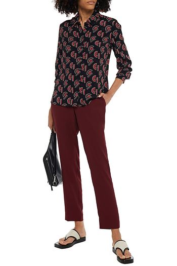 CLAUDIE PIERLOT Printed satin-jacquard shirt