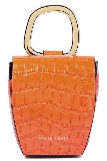 DANSE LENTE Pablo croc-effect leather shoulder bag