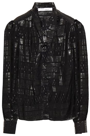 IRO Visaya metallic fil coupé blouse