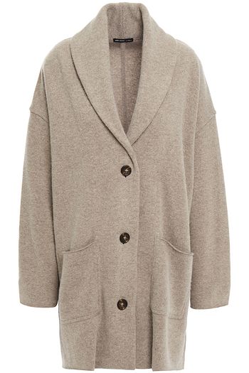 JAMES PERSE Mélange wool and cashmere-blend cardigan