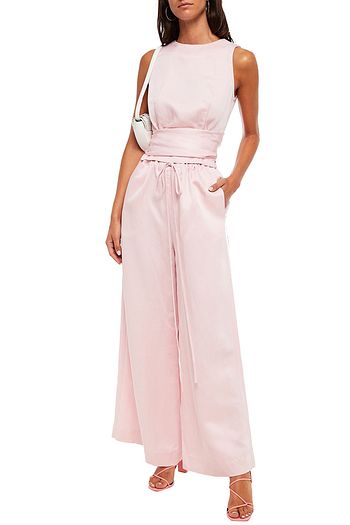 BONDI BORN Belted woven top