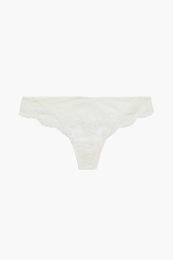 LISE CHARMEL Embroidered tulle low-rise thong