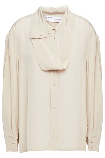 IRO Malaca oversized silk crepe de chine shirt
