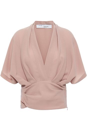 IRO Terniae draped crepe top