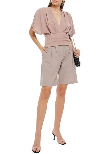IRO Terniae draped crepe top