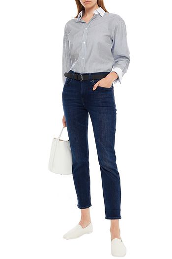 7 FOR ALL MANKIND Mid-rise slim-leg jeans