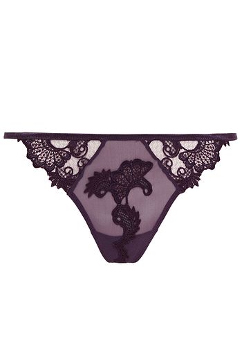 LISE CHARMEL Dressing Floral guipure lace and tulle low-rise thong