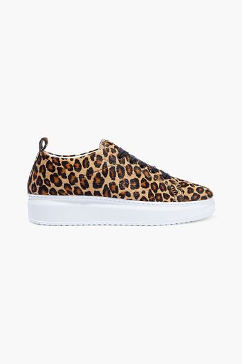MANEBÍ Hamptons leopard-print calf hair sneakers