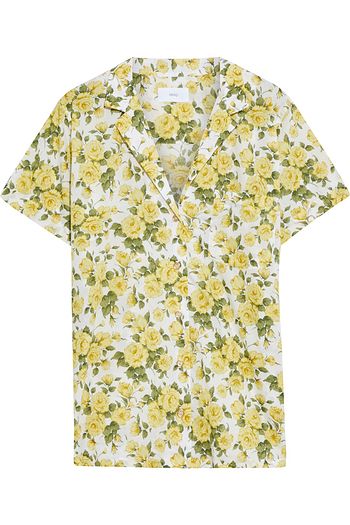 ONIA Vacation floral-print cotton-voile shirt