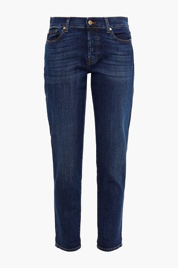7 FOR ALL MANKIND Mid-rise slim-leg jeans