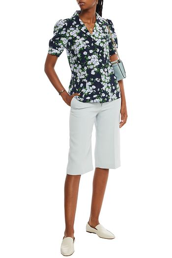MICHAEL KORS COLLECTION フローラルプリントシルククレープデシン シャツ