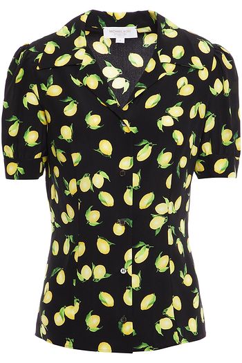 MICHAEL KORS COLLECTION プリントシルククレープデシン シャツ