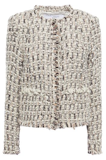 IRO Lone frayed bouclé-tweed jacket