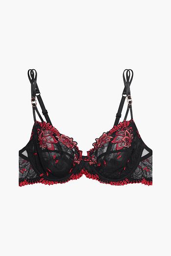 LISE CHARMEL Ecrin Désir embroidered stretch-tulle underwired contour bra
