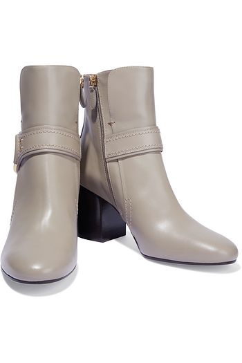 CHLOÉ Demi ring-embellished leather ankle boots