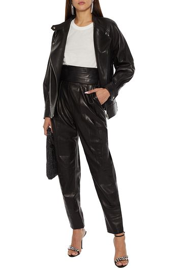 IRO Cleasby oversized leather jacket