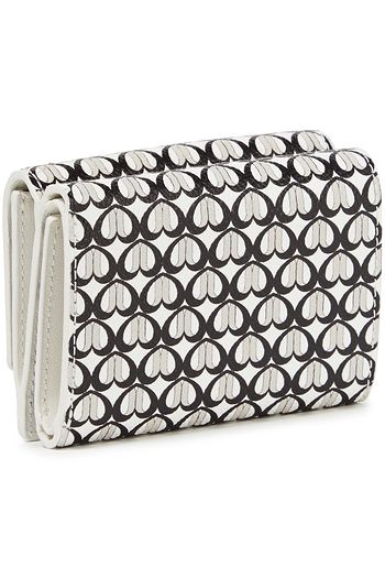 FURLA Printed textured-leather wallet