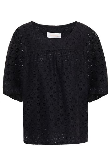 SEE BY CHLOÉ Gathered broderie anglaise top