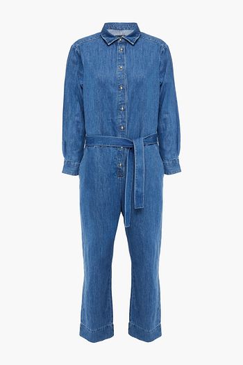 7 FOR ALL MANKIND Belted denim jumpsuit