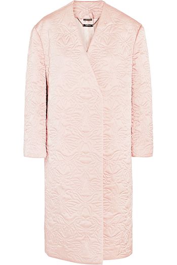 ALEXANDER MCQUEEN Quilted silk coat