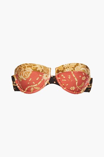 ZIMMERMANN Veneto printed bandeau bikini top