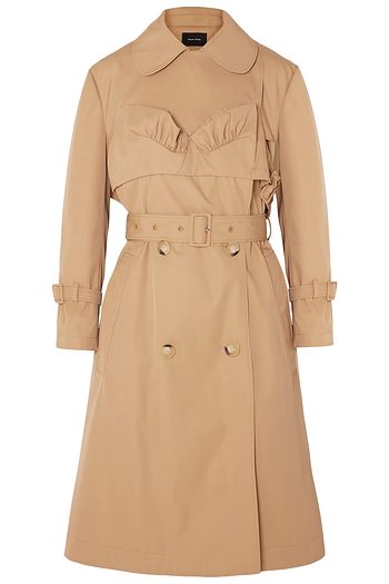 SIMONE ROCHA Ruffled gabardine trench coat