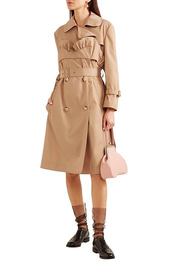 SIMONE ROCHA Ruffled gabardine trench coat