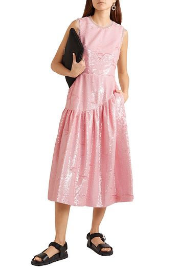 SIMONE ROCHA Frame sequined tulle midi dress