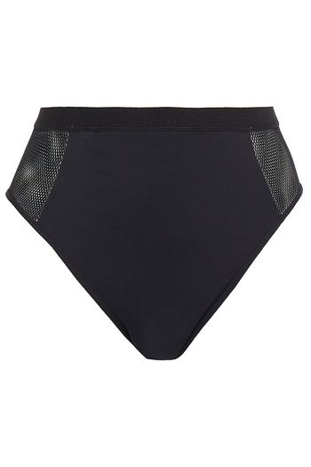 STELLA MCCARTNEY Hoch sitzendes Bikini-Höschen mit Mesh-Einsatz