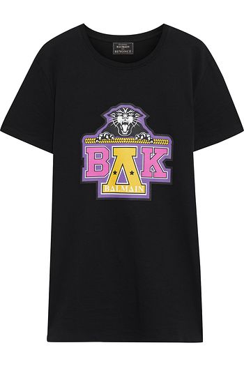 BALMAIN + Beyoncé bedrucktes T-Shirt aus Baumwoll-Jersey